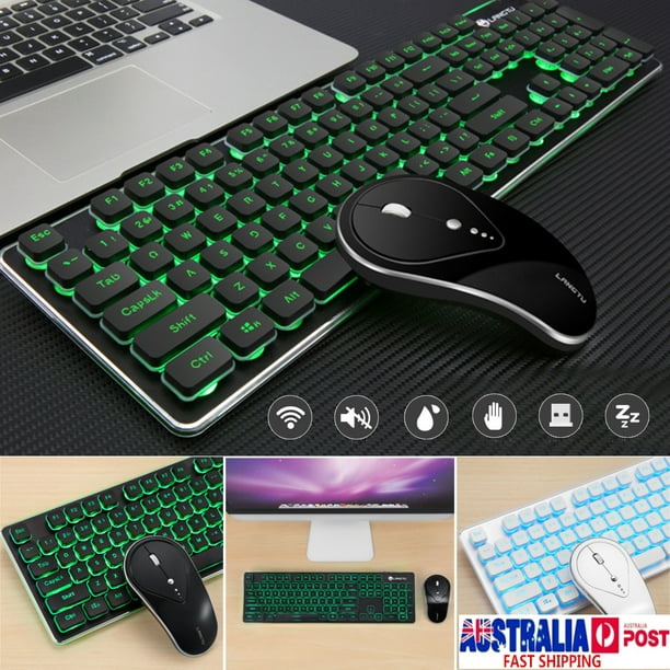 Durable Wireless Keyboard Black Notebook Accessory Office Mouse Keyboard Simple Mouse Keyboard Set Wireless Mouse for Computer for Laptop 